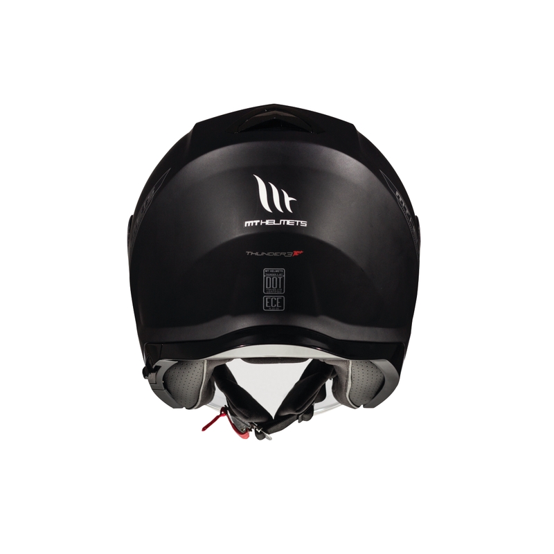 MT Thunder SV Jet Black Odprta motoristična čelada