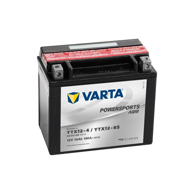 Baterija VARTA 12V/10AH-MOTO LF brez vzdrževanja (YTX12-4/YTX12-BS)