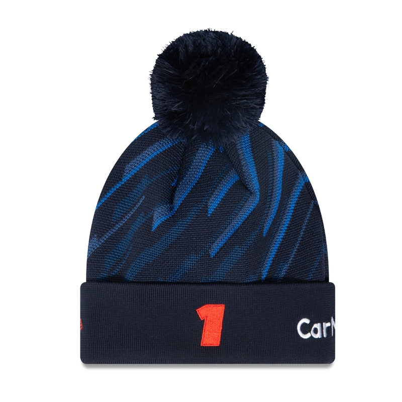 Kapa s pompom Red Bull Racing F1 Max Verstappen modra