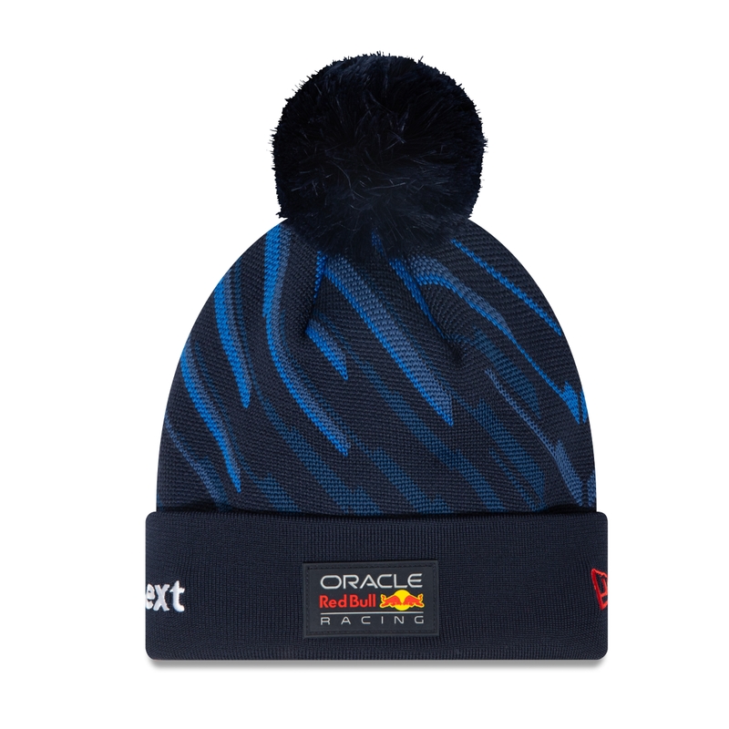 Kapa s pompom Red Bull Racing F1 Max Verstappen modra