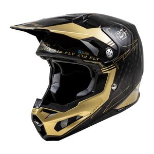 Motokros čelada FLY Racing Formula S Carbon črno-zlata