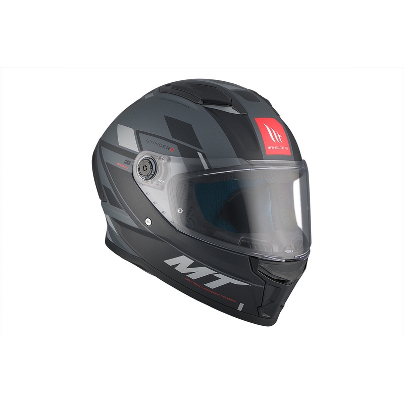 MT Stinger 2 Solid Zivze Black-Grey Matte Integral Motoristična čelada razprodaja