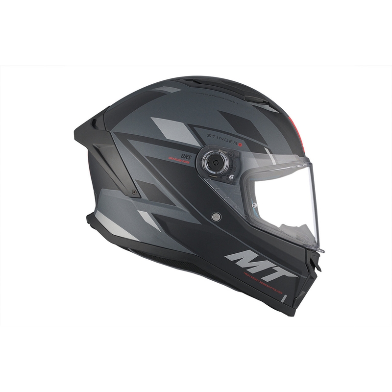 MT Stinger 2 Solid Zivze Black-Grey Matte Integral Motoristična čelada razprodaja