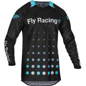Motokros majica FLY Racing Evolution DST 2024 črna in modra razprodaja