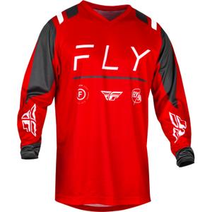 Motokros majica FLY Racing F-16 2024 rdeče-sivo-belo
