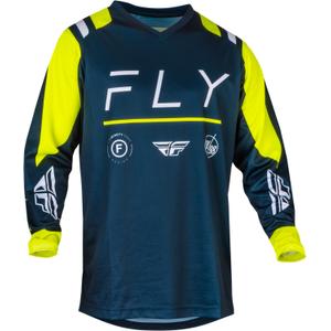 Motokros majica FLY Racing F-16 2024 modro-fluo rumeno-belo
