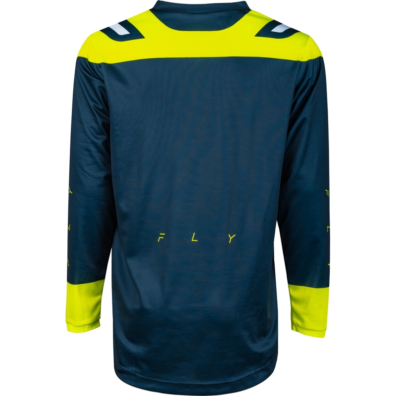 Motokros majica FLY Racing F-16 2024 modro-fluo rumeno-belo