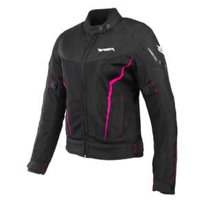 Ženska motoristična jakna RSA Bolt black-white-pink - kakovost II