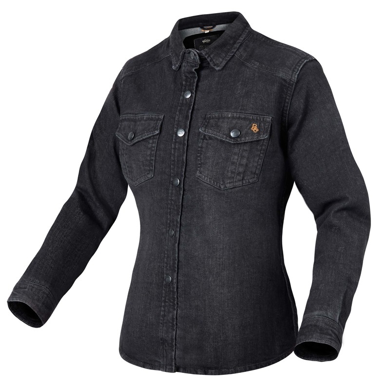 Ženska motoristična majica BROGER Alaska washed black