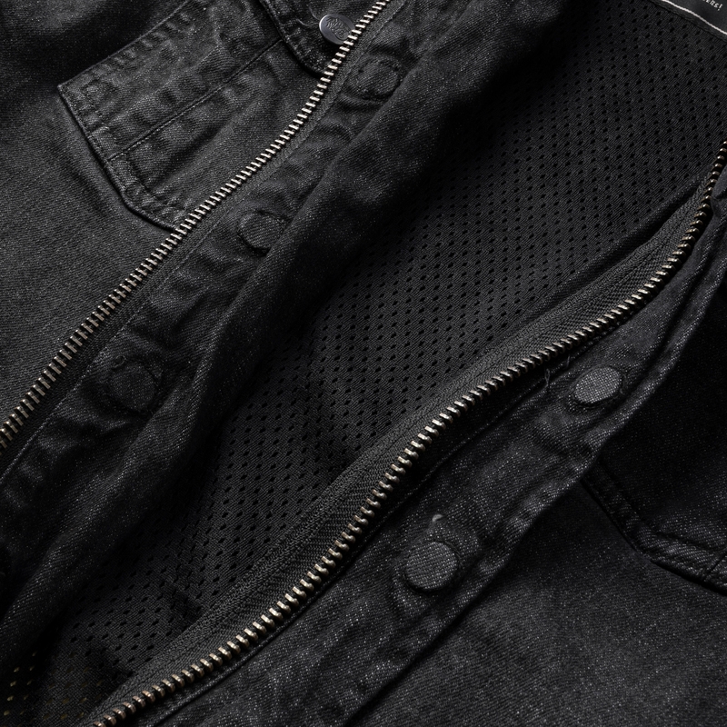 Ženska motoristična majica BROGER Alaska washed black