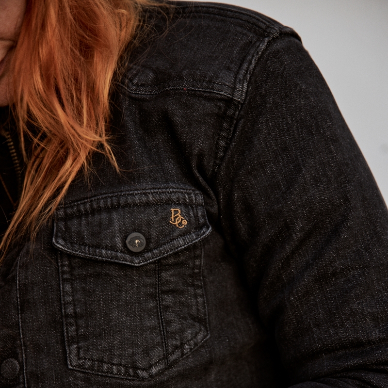Ženska motoristična majica BROGER Alaska washed black