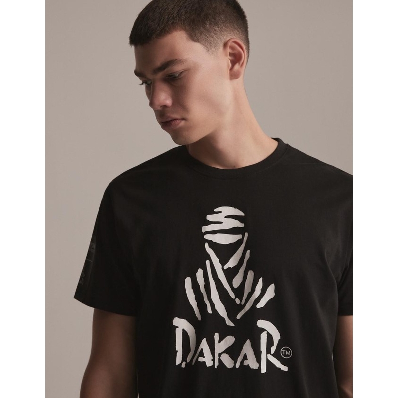 Majica DAKAR DKR Logo 123 črna