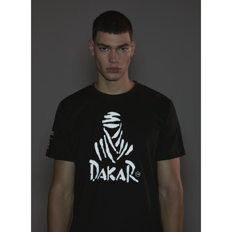 Majica DAKAR DKR Logo 123 črna