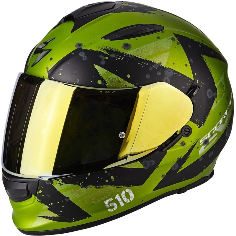 Integralna motoristična čelada Scorpion EXO-510 Air Marcus črna mat-zelena razprodaja