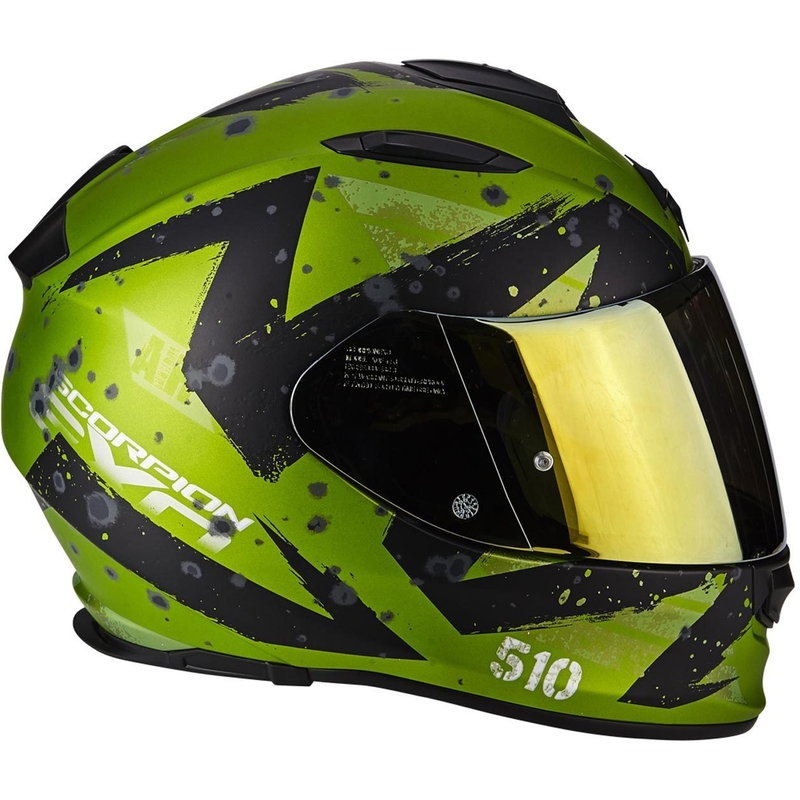 Integralna motoristična čelada Scorpion EXO-510 Air Marcus črna mat-zelena razprodaja