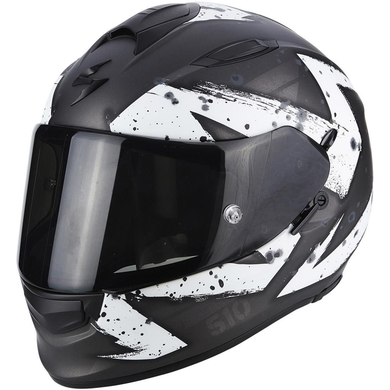 Integrirana čelada Scorpion EXO-510 Air Marcus črna mat-srebrno-bela