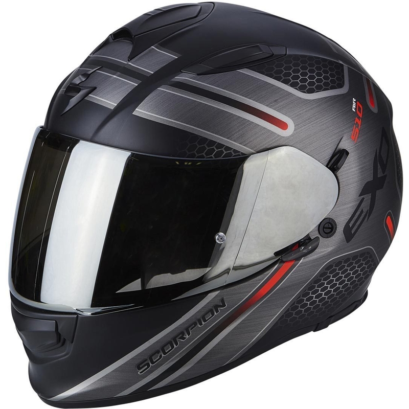 Integralna motoristična čelada Scorpion EXO-510 Air Route Black Matte Red razprodaja
