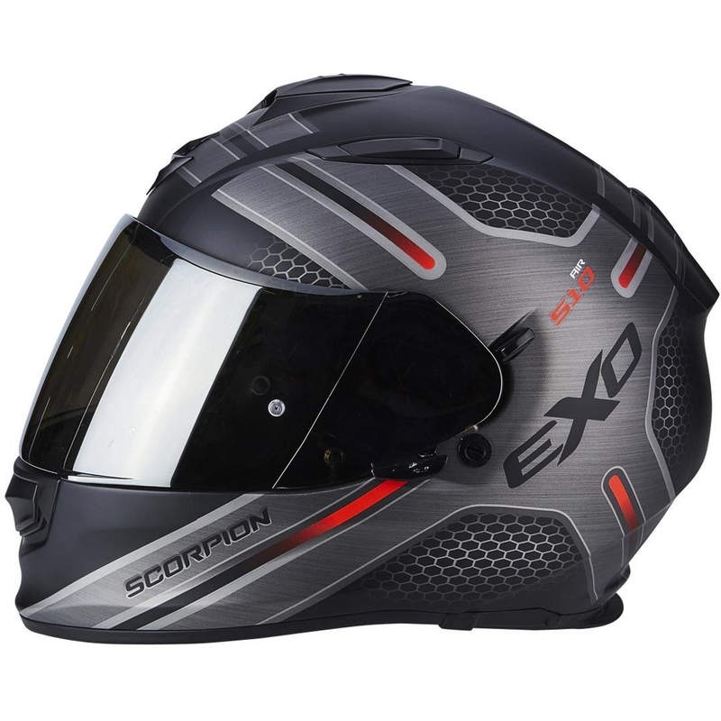 Integralna motoristična čelada Scorpion EXO-510 Air Route Black Matte Red razprodaja