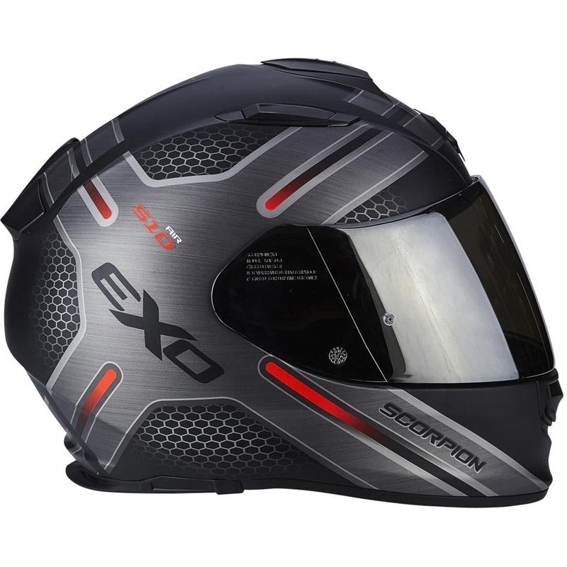 Integralna motoristična čelada Scorpion EXO-510 Air Route Black Matte Red razprodaja