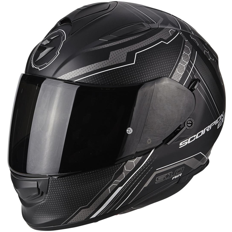 Scorpion EXO-510 Air Sync Black Matte Silver Integral Motoristična čelada razprodaja
