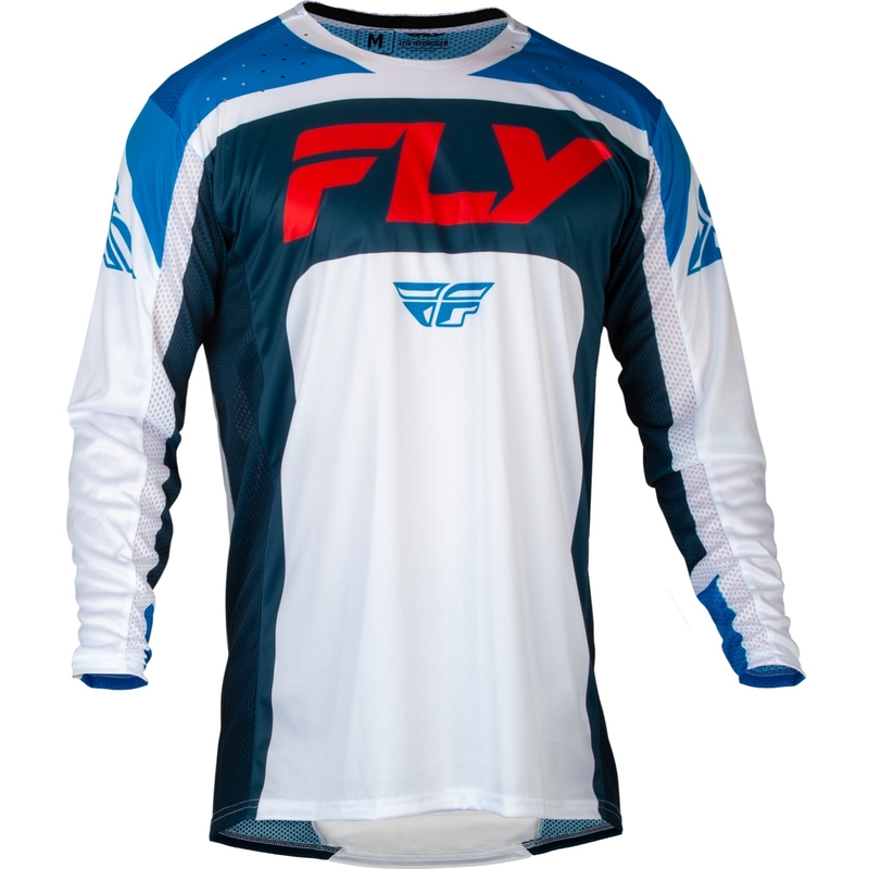 Motokros dres FLY Racing Lite rdeče-belo-modro v akciji razprodaja