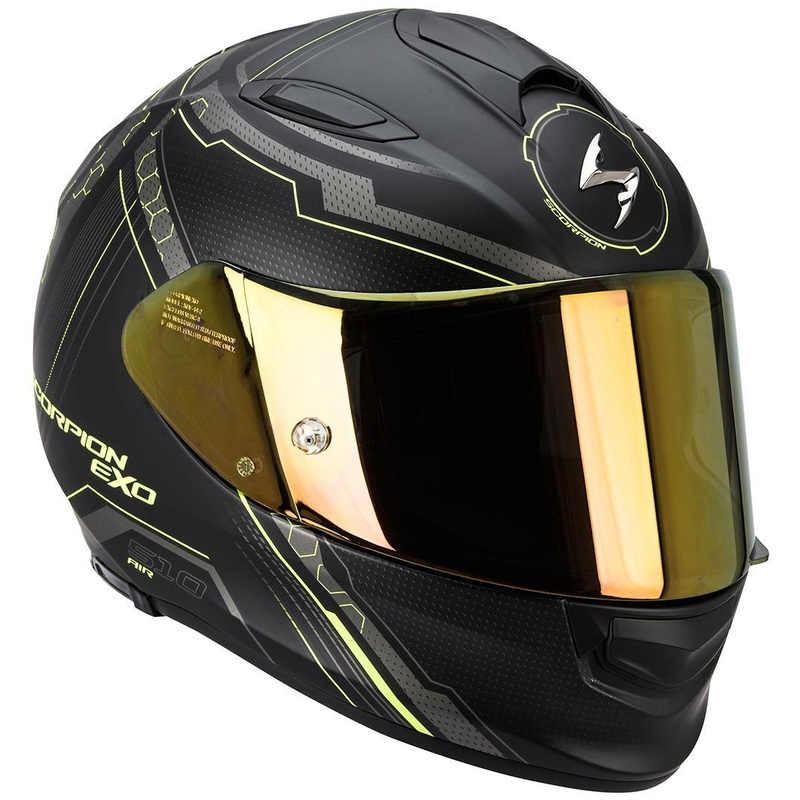 Integralna motoristična čelada Scorpion EXO-510 Air Sync črna mat-fluo rumena