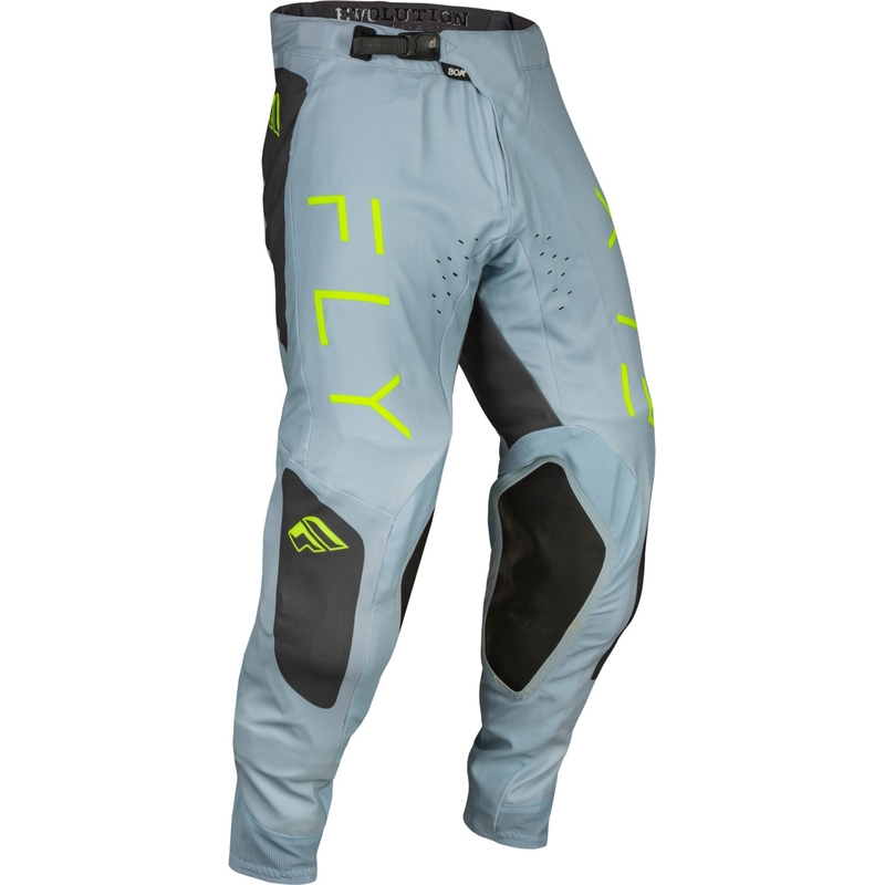 Motokros hlače FLY Racing Evolution DST 2024 sivo-črno-fluo zelena razprodaja