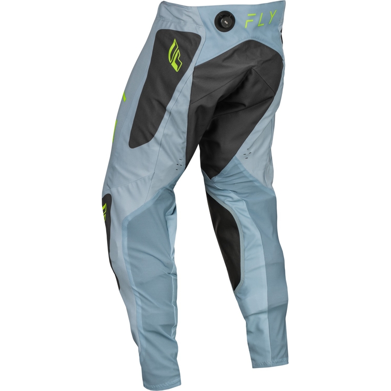 Motokros hlače FLY Racing Evolution DST 2024 sivo-črno-fluo zelena razprodaja