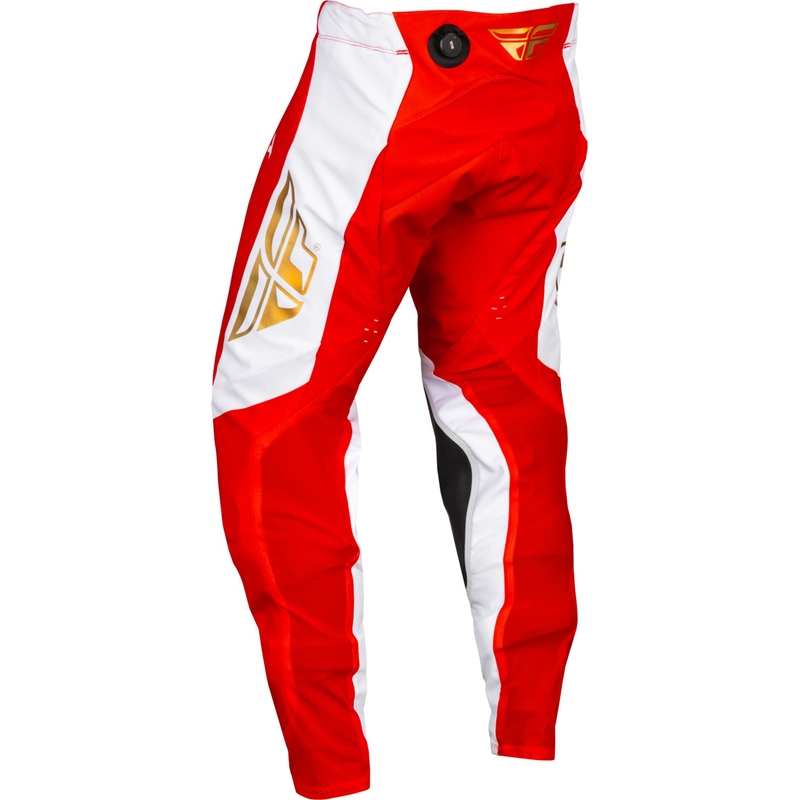 Motokros hlače FLY Racing Evolution DST rdeče-bele,