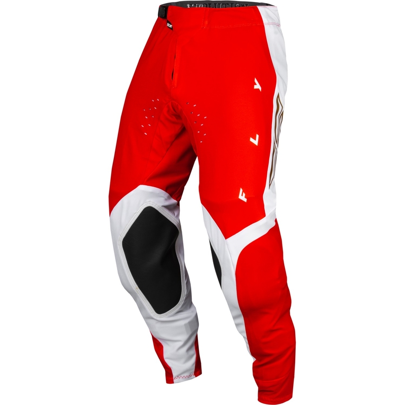 Motokros hlače FLY Racing Evolution DST rdeče-bele,