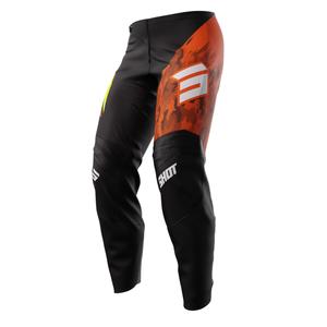 Otroške hlače za motokros Shot Matrix orange razprodaja