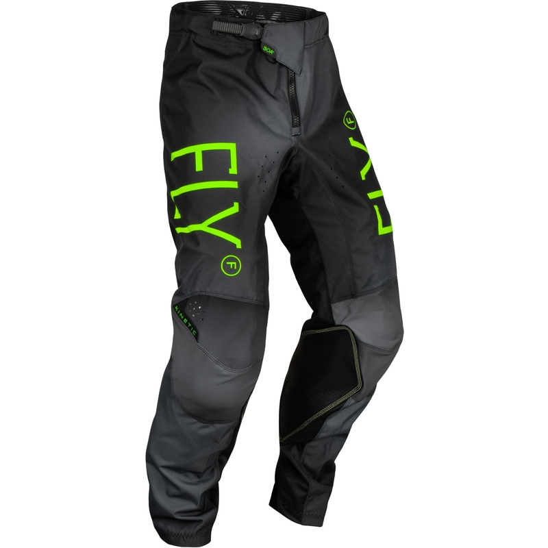 Otroške motokros hlače FLY Racing Kinetic Prodigy črno-fluo zeleno-modre razprodaja