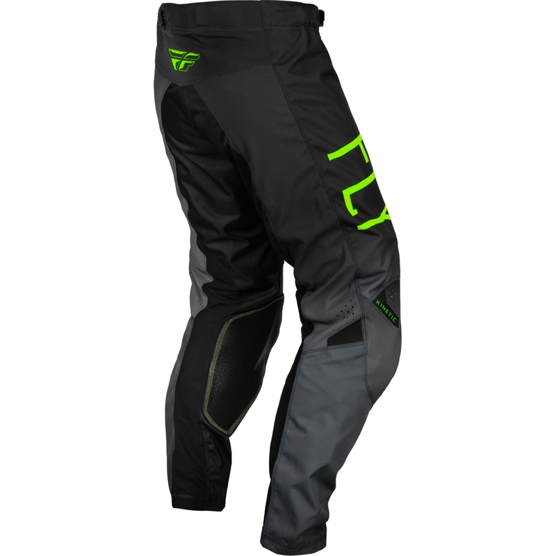 Otroške motokros hlače FLY Racing Kinetic Prodigy črno-fluo zeleno-modre razprodaja
