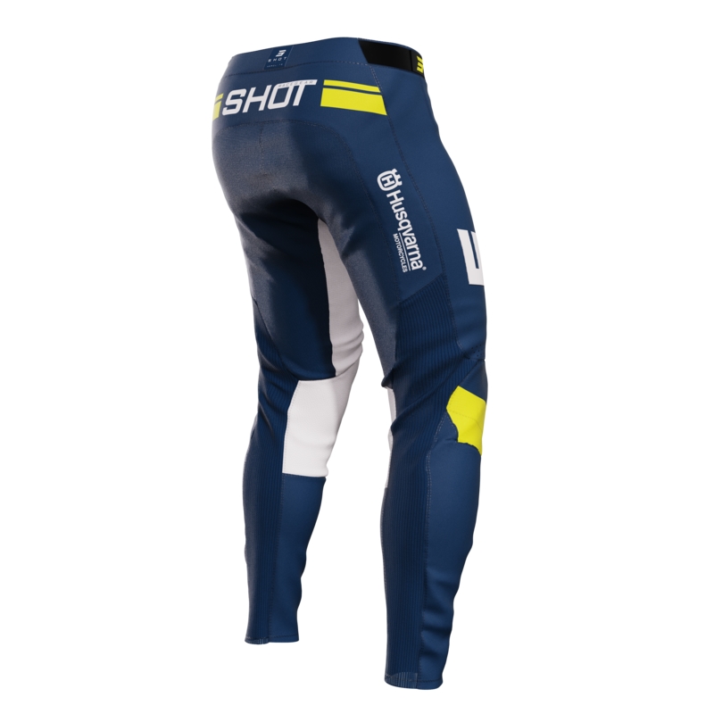 Motokros hlače Shot Aerolite Husqvarna LE modre razprodaja