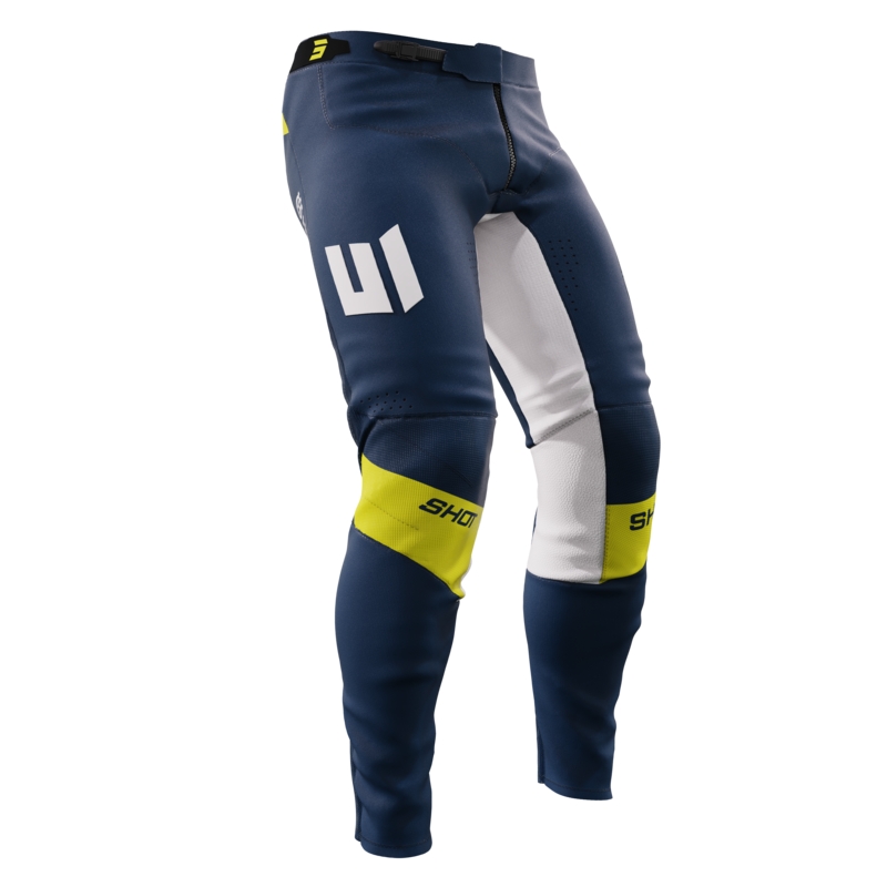 Motokros hlače Shot Aerolite Husqvarna LE modre razprodaja