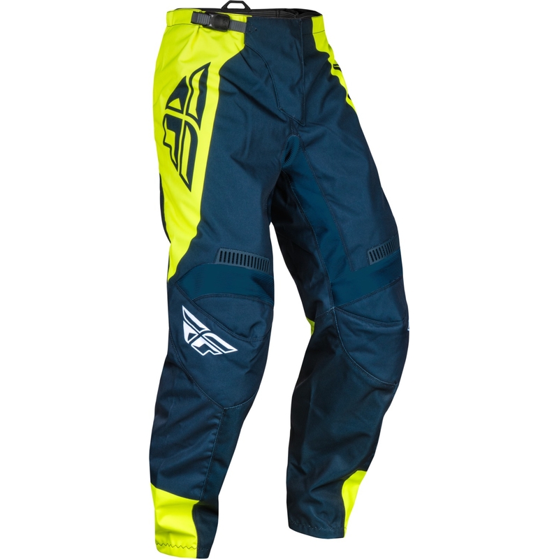 Motokros hlače FLY Racing F-16 2024 modro-fluo rumeno-belo