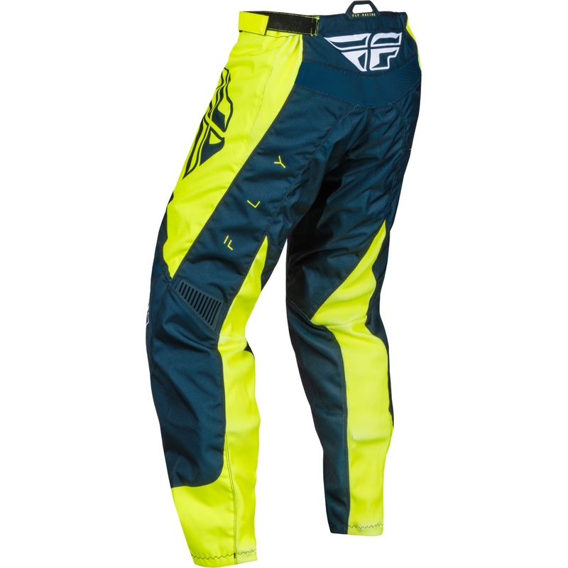 Motokros hlače FLY Racing F-16 2024 modro-fluo rumeno-belo