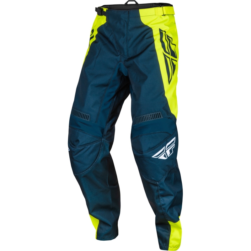Motokros hlače FLY Racing F-16 2024 modro-fluo rumeno-belo