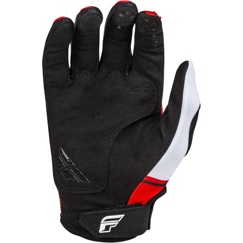 Motokros rokavice FLY Racing Kinetix Prix 2024 rdeče-sivo-bele