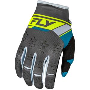 Motokros rokavice FLY Racing Kinetix Prix 2024 sivo-fluo rumene