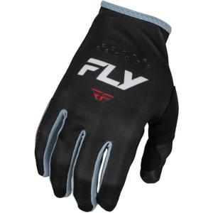Motokros rokavice FLY Racing Lite 2024 črno-bele-rdeče