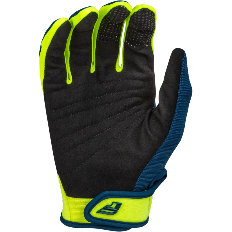Motokros rokavice FLY Racing F-16 2024 modro-fluo rumeno-belo