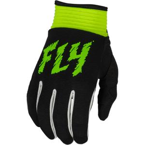 Otroške rokavice za motokros FLY Racing F-16 2024 black-fluo green