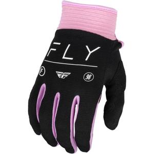 Ženske rokavice za motokros FLY Racing F-16 2024 črno-rožnate