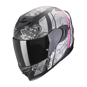 Integralna motoristična čelada Scorpion EXO-520 EVO AIR FASTA mat črna-srebrna-rožnata
