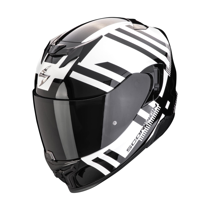 Integralna motoristična čelada Scorpion EXO-520 EVO AIR BANSHEE biserno bela-črna razprodaja