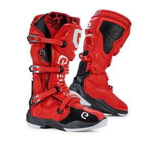 Eleveit X-Legend motoristični škornji rdeči