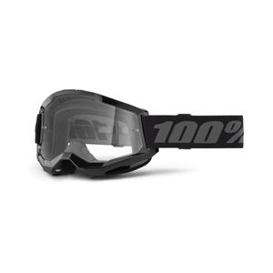 Motokros očala 100% STRATA 2 New black (clear plexi)