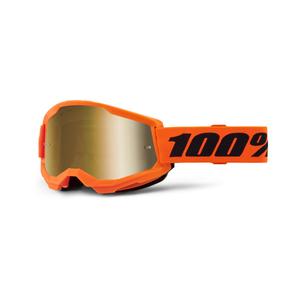 Motokros očala 100% STRATA 2 Nova oranžna (zlati pleksi)