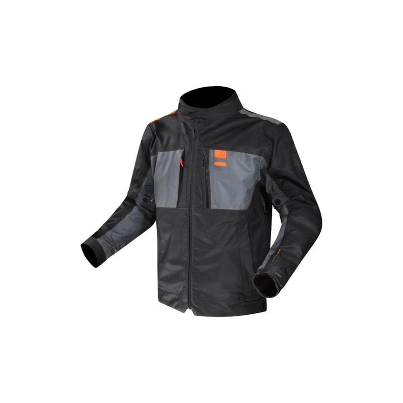 Motoristična jakna LS2 TITANIUM modro-oranžna